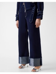 guess roll up pant παντελονι γυναικειο w6ra3gd6911-mnki denimblue