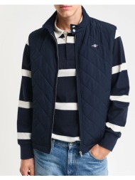 gant μπουφαν χμ quilted windcheater vest 3g7006341-433 darkblue