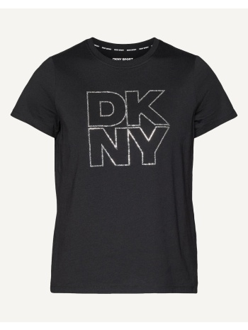 dkny dp6t1533 logo μπλουζακι κοντομανικο dkny dp6t1533-blk