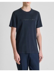 antony morato mmks02646fa100258 min of 6 t-shirt regular fit μπλουζα ανδρικο ks02646fa100258-7139 na
