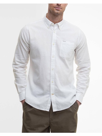 barbour πουκαμισο msh5090-brwh11 white