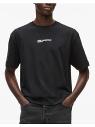 karl lagerfeld jeans klj reg back frame tee b2m17090-999 black