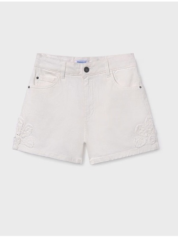 mayoral παντελονι κοντο καπαρτινε φαντ 06204-051 ecru