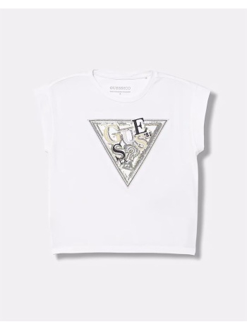guess midi ss t-shirt w/sequins μπλουζα παιδικο girl