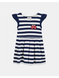 guess yd interlock ss dress φορεμα παιδικο girl k6rk12k85z4-s93c navyblue