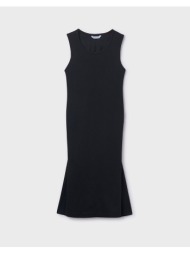mayoral φορεμα ριγε midi 06914-078 black