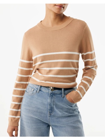 mexx aster striped jumper mf006600761w-161334 tan