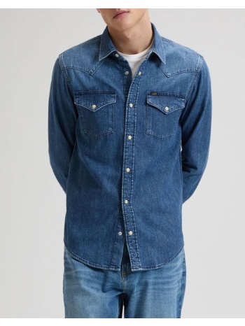 lee regular western shirt 112376547-brookside denimblue