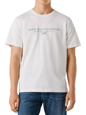 pepe jeans essentials summer seasonal logo tee μπλουζα
