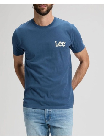 lee medium wobbly lee tee 112376431-academy blue blue