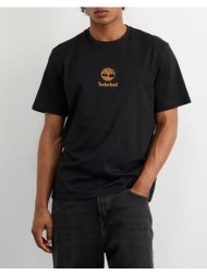 timberland print stack logo short sleeve tee tb0a6wwt-001 black
