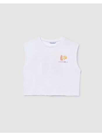 mayoral μπλουζα τιραντες σχεδιο 06014-094 white