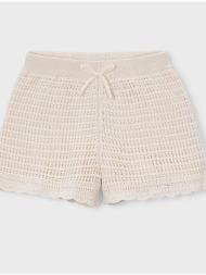 mayoral παντελονι κοντο πλεκτο 03223-050 biege