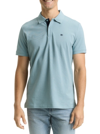 tom tailor basic polo with contra μπλουζα ανδρικο