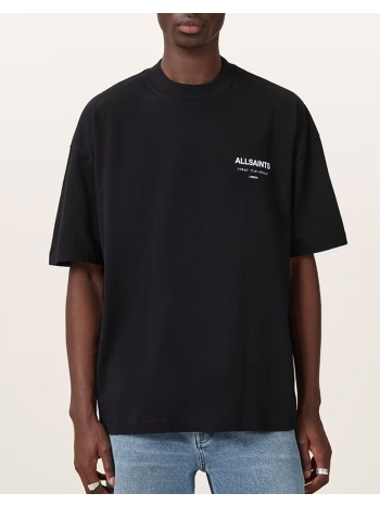 all saints underground ss crew m071pb-jet black jetblack