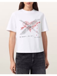 all saints heartache lisa tee w081je-white white