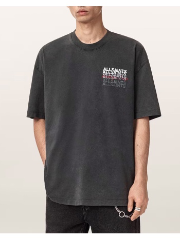 all saints graphene ss crew m013pe-washed black