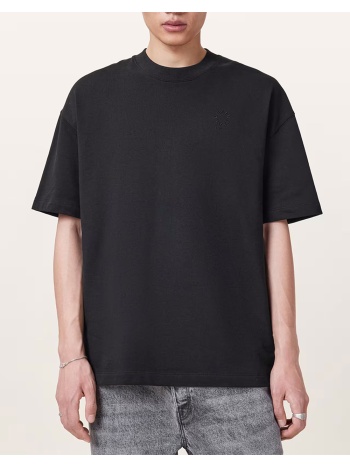 all saints haven ss crew m029jc-jet black jetblack