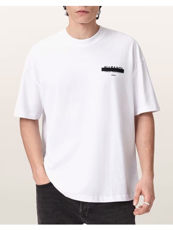 all saints redact ss crew m002pc-ashen white white