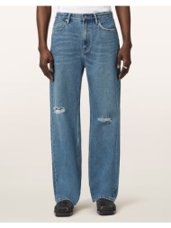 all saints lenny jean m019ee-destroy mid indigo denimblue