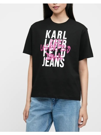 karl lagerfeld jeans klj reg graffiti logo b1w17057-999