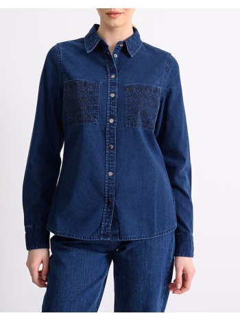 guess monique shirt πουκαμισο γυναικειο w6rh82d6841-skm1