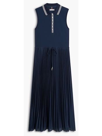 tommy hilfiger 1985 pleated polo dress ns ww0ww49621-c1g