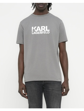karl lagerfeld t-shirt crewneck 755780-561235-940 gray