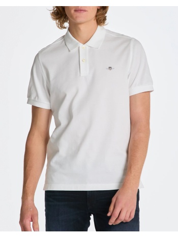 gant μπλουζα κμ reg shield ss pique polo 3g2210-1-110 white
