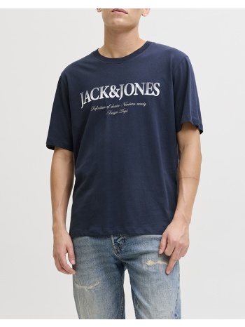 jack&jones jjdevin daytona print tee ss crew ln