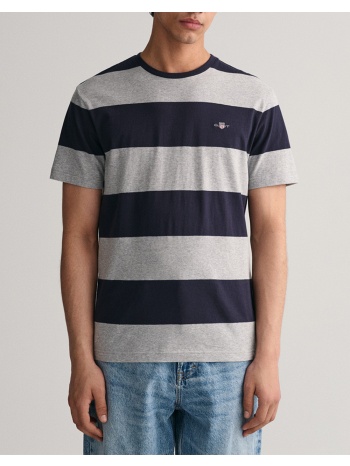 gant μπλουζα κμ bar stripe ss t-shirt 3g2003203-93 gray