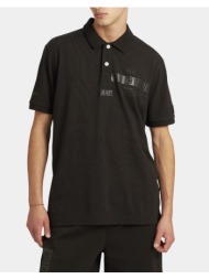 la martina μπλουζα πολο κμ man polo s/sleeve piquet stret 3lmmcp321-09999 black