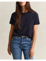 gant μπλουζα κμ reg script ss t-shirt 3gw4201450-433 darkblue