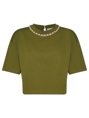 silvian heach t-shirt tipam gpp26121ts-green military