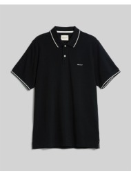 gant μπλουζα κμ tipping ss pique polo 3g2062034-5 black