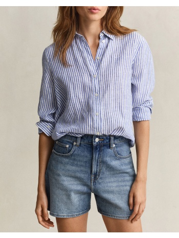 gant υποκαμισο μμ reg striped linen ls shirt 3gw4300621-417