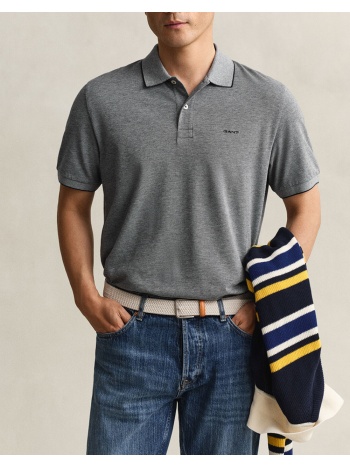 gant μπλουζα κμ 2 tone ss polo 3g2014102-433 darkblue