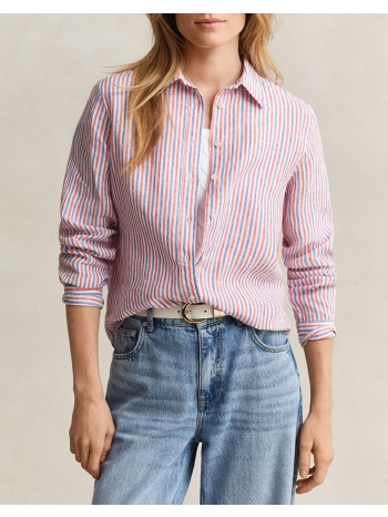 gant υποκαμισο μμ reg striped linen ls shirt 3gw4300621-105