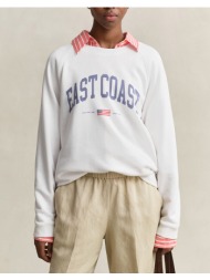 gant φουτερ μμ graphic print c-neck sweat 3gw4201454-110 white