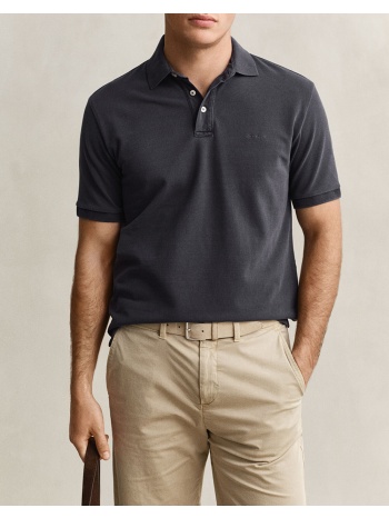 gant μπλουζα κμ sunfaded ss polo 3g2014057-5 black