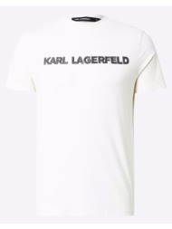 karl lagerfeld t-shirt crewneck 755076-561255-80 ivory