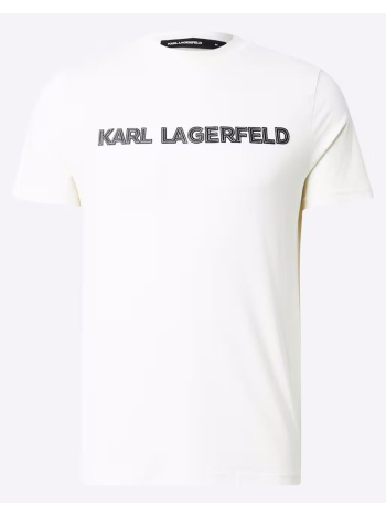 karl lagerfeld t-shirt crewneck 755076-561255-80 ivory