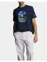 la martina μπλουζα t-shirt κμ man t-shirt s/s cotton jersey 3lmmcr012-07017 navyblue