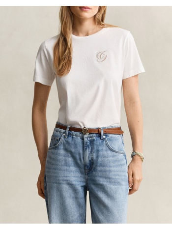 gant μπλουζα κμ reg script ss t-shirt 3gw4201450-113