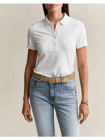 gant μπλουζα κμ slim contrast color ss pique polo