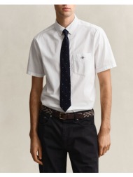 gant υποκαμισο κμ reg poplin ss shirt 3g3000101-110 white