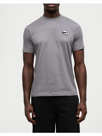 karl lagerfeld t-shirt crewneck 755710-561224-940 gray