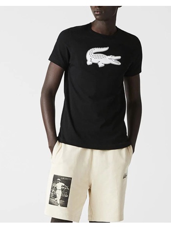 lacoste μπλουζα κμ tee-shirt 3th2042-258 denimblack