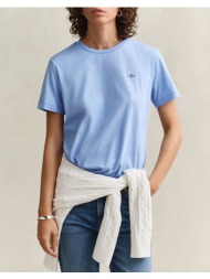 gant μπλουζα κμ reg shield ss t-shirt 3gw4200200-424 lightblue