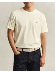 gant μπλουζα κμ reg shield ss t-shirt 3g2003184-713 cream